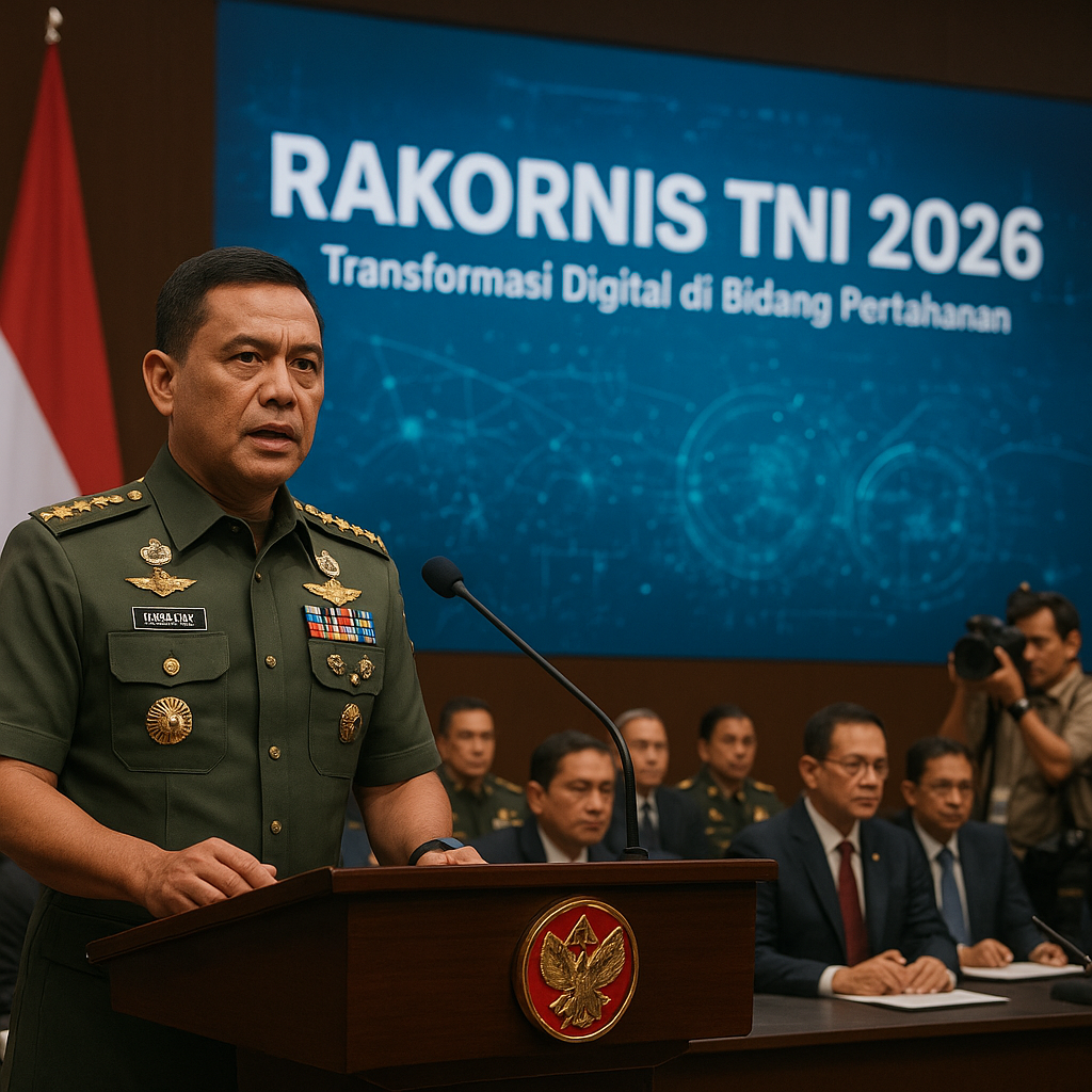 Panglima TNI Buka Rakornis 2026, Tegaskan Pentingnya Transformasi Digital di Bidang Pertahanan