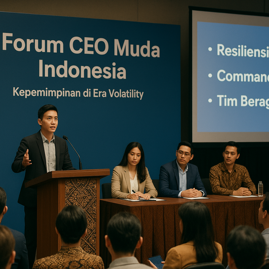 Forum CEO Muda Indonesia Bahas Tantangan Kepemimpinan di Era Volatility