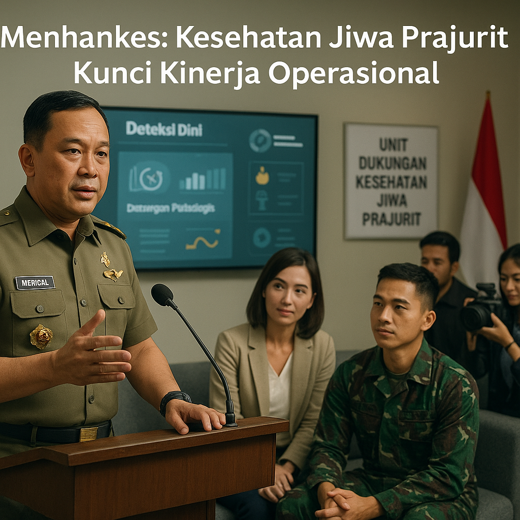 Menhankes: Kesehatan Jiwa Prajurit Kunci Kinerja Operasional
