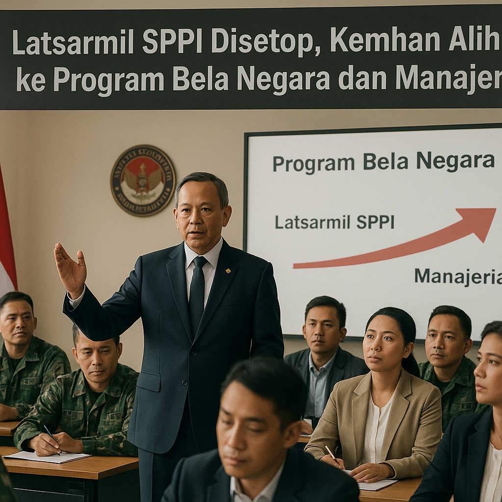 Latsarmil SPPI Disetop, Kemhan Alihkan ke Program Bela Negara dan Manajerial