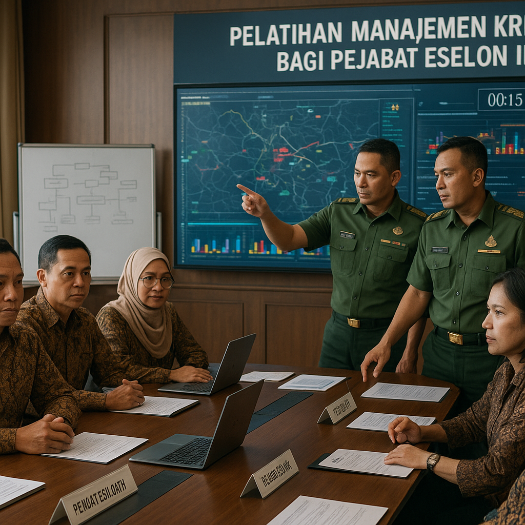 Pelatihan Manajemen Krisis bagi Pejabat Eselon II Kementerian, Libatkan Pelatih dari TNI