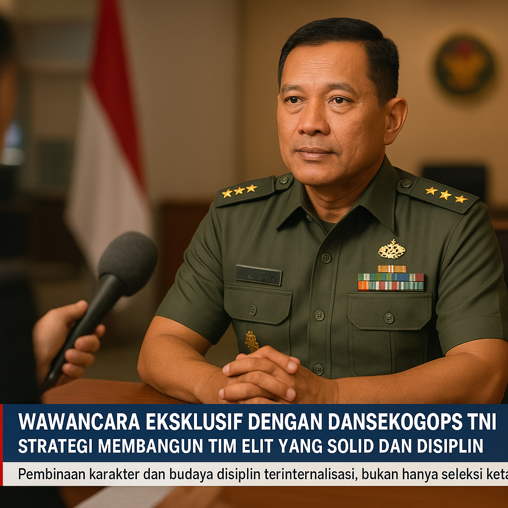Wawancara Eksklusif dengan Danseskogops TNI: Strategi Membangun Tim Elit yang Solid dan Disiplin