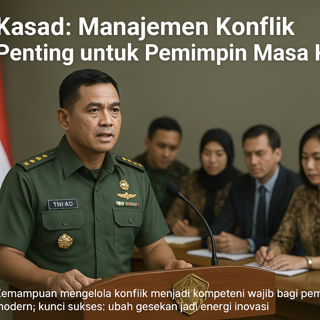 Kasad: Manajemen Konflik Penting untuk Pemimpin Masa Kini