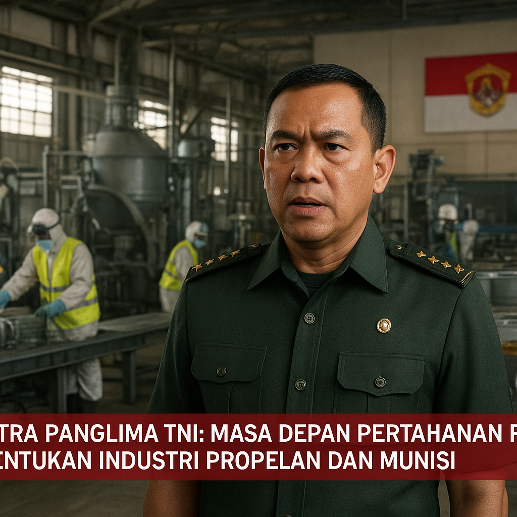 Asstra Panglima TNI: Masa Depan Pertahanan RI Ditentukan Industri Propelan dan Munisi