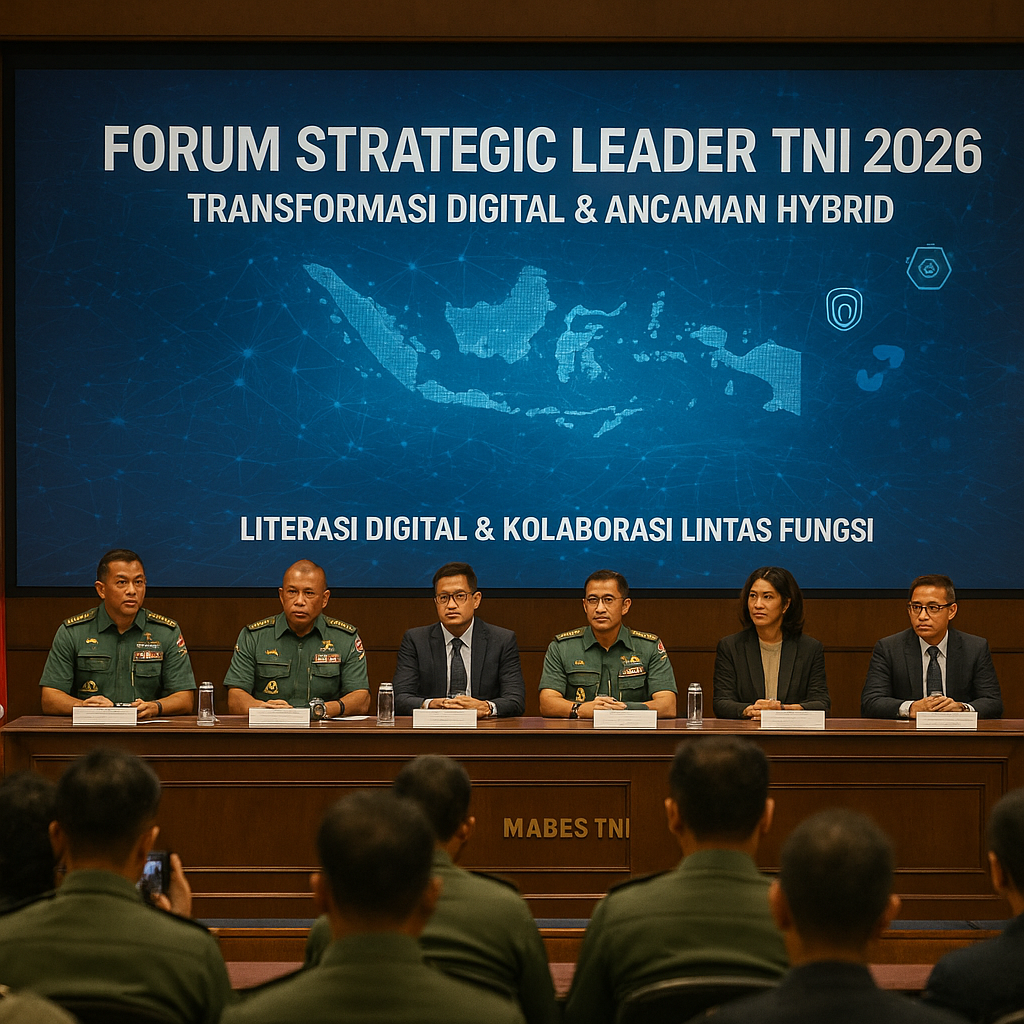 Mabes TNI Gelar Forum Strategic Leader, Bahas Transformasi Digital dan Ancaman Hybrid