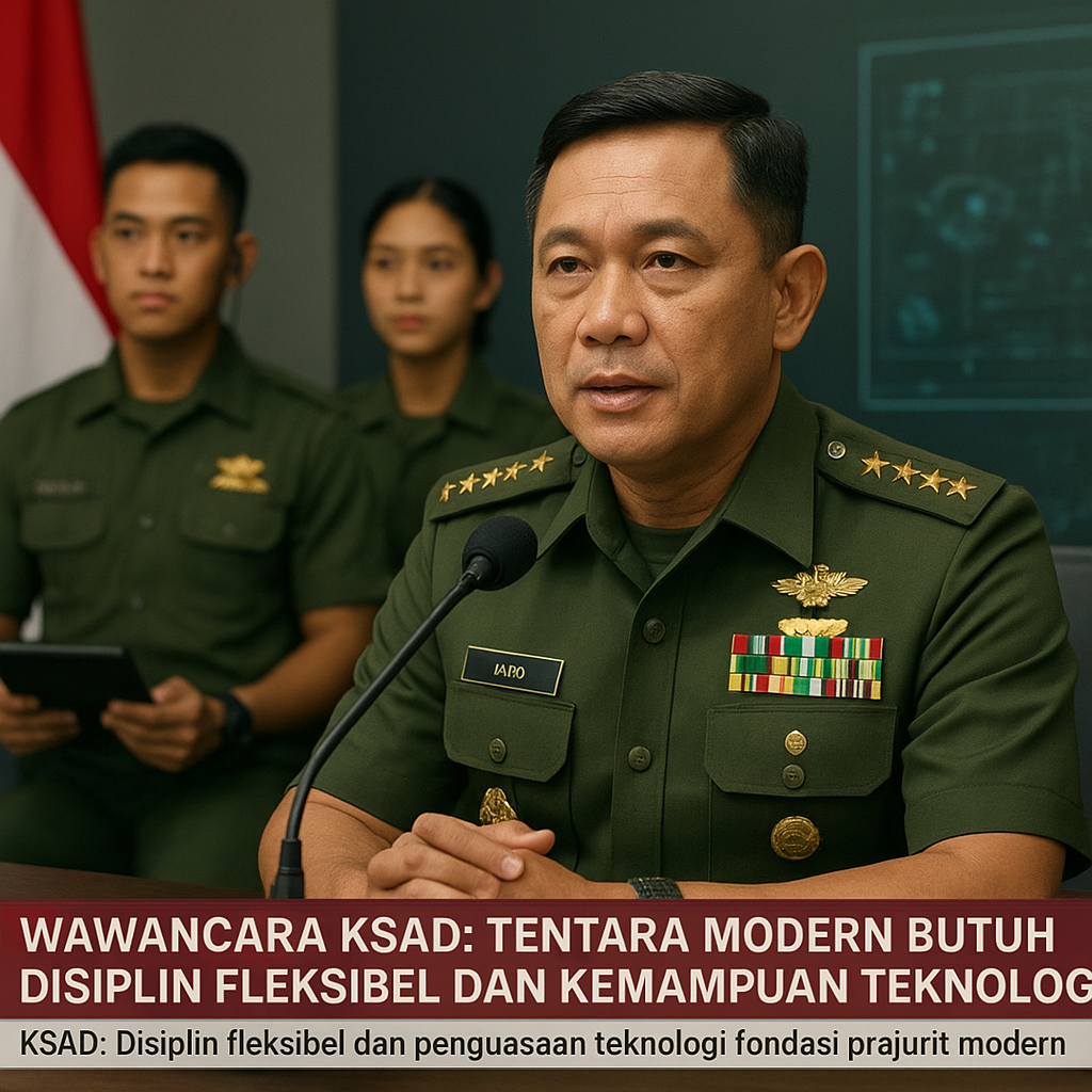 Wawancara KSAD: Tentara Modern Butuh Disiplin Fleksibel dan Kemampuan Teknologi