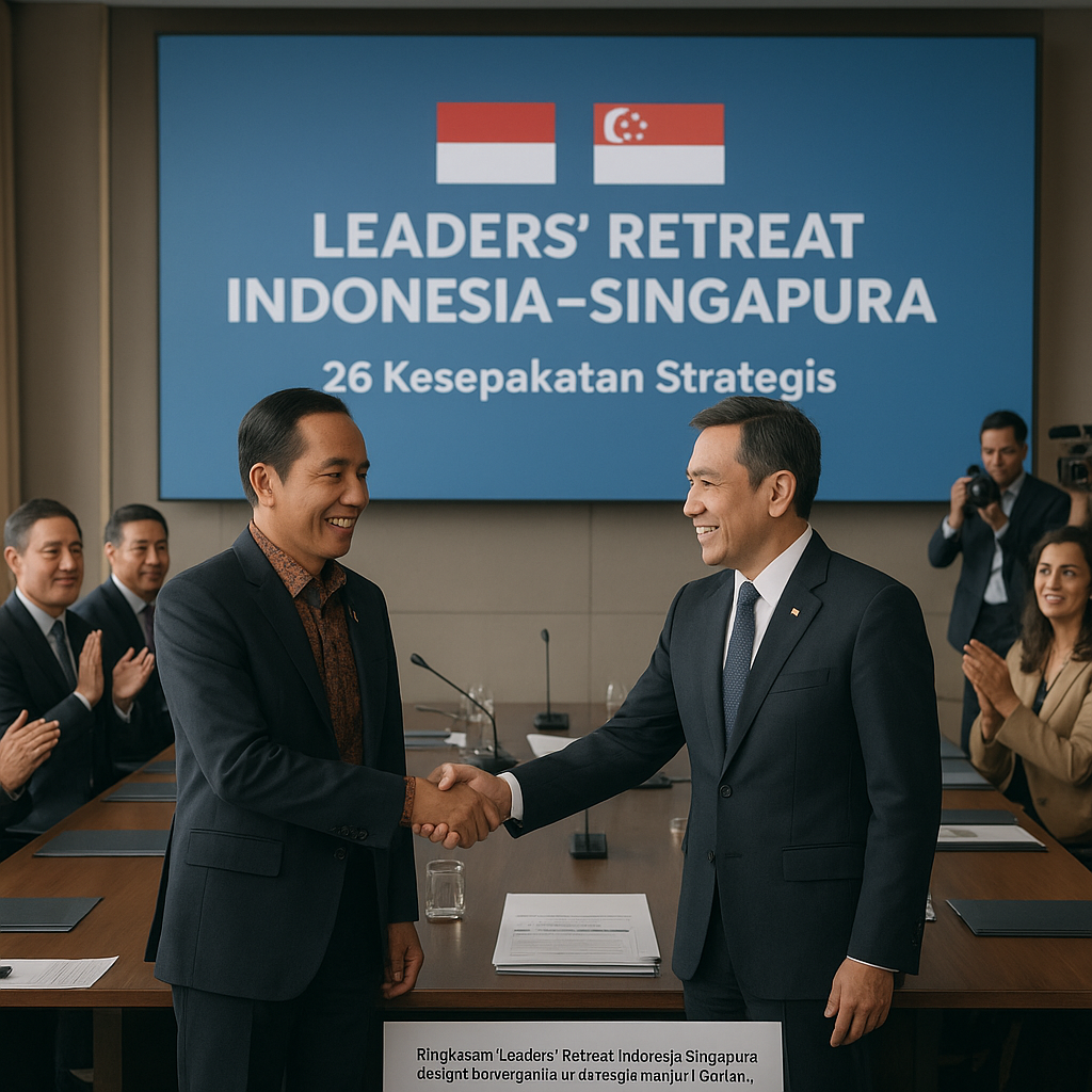 Leaders' Retreat Indonesia-Singapura Hasilkan 26 Kesepakatan Strategis