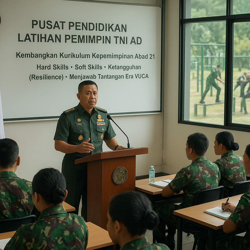 Pusat Pendidikan Latihan Pemimpin TNI AD Kembangkan Kurikulum Kepemimpinan Abad 21