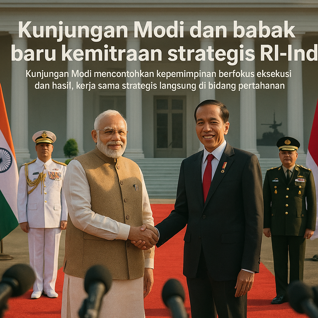 Kunjungan Modi dan babak baru kemitraan strategis RI-India