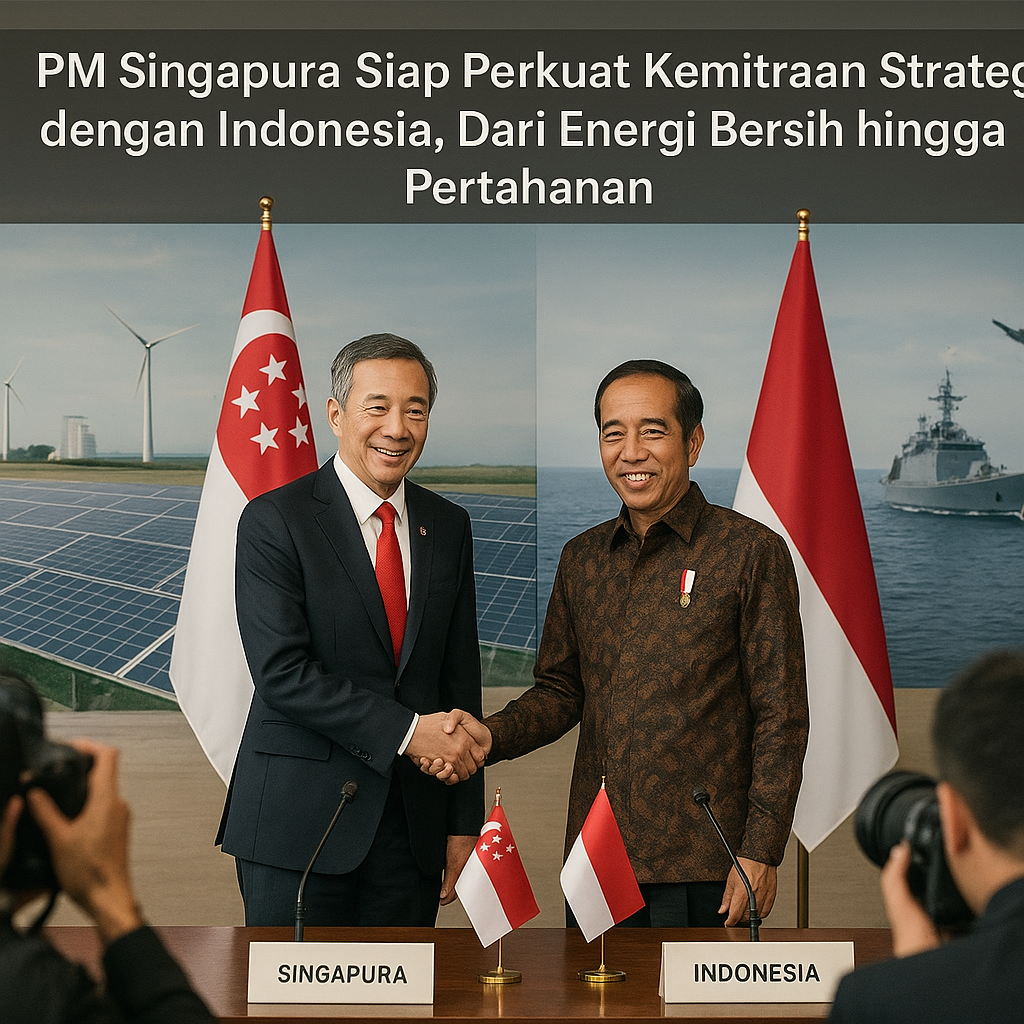PM Singapura Siap Perkuat Kemitraan Strategis dengan Indonesia, Dari Energi Bersih hingga Pertahanan