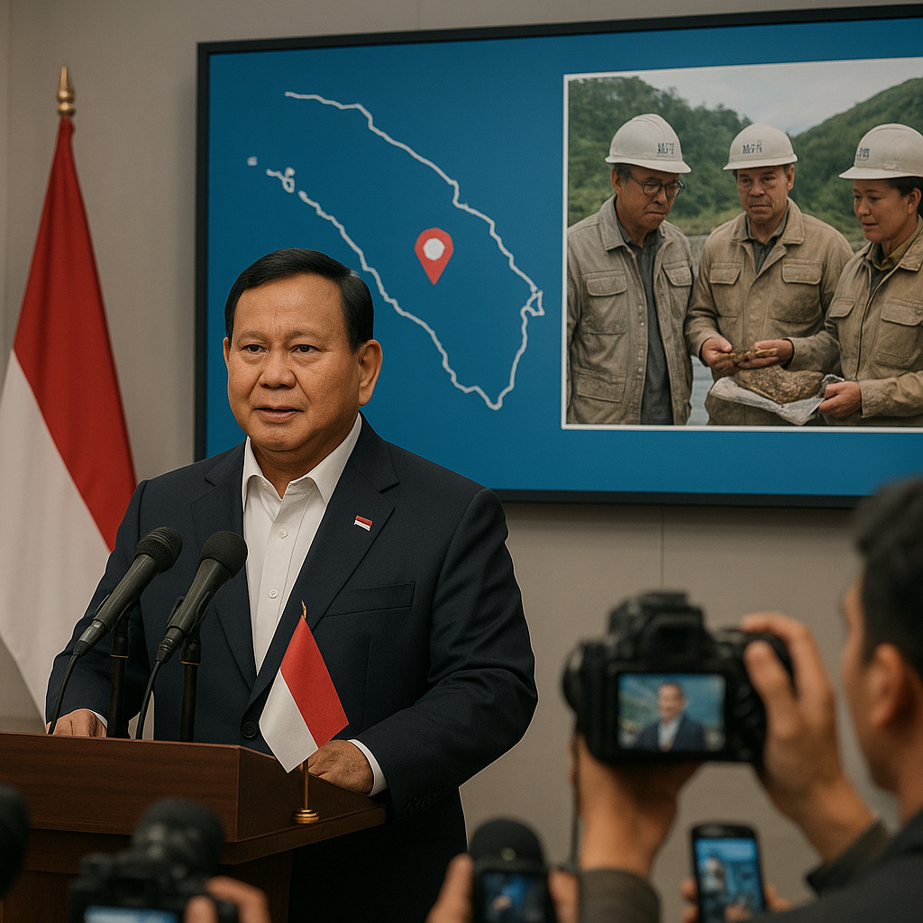 Prabowo Ungkap Tim Ekspedisi BRIN Temukan Cadangan Emas Baru di Papua