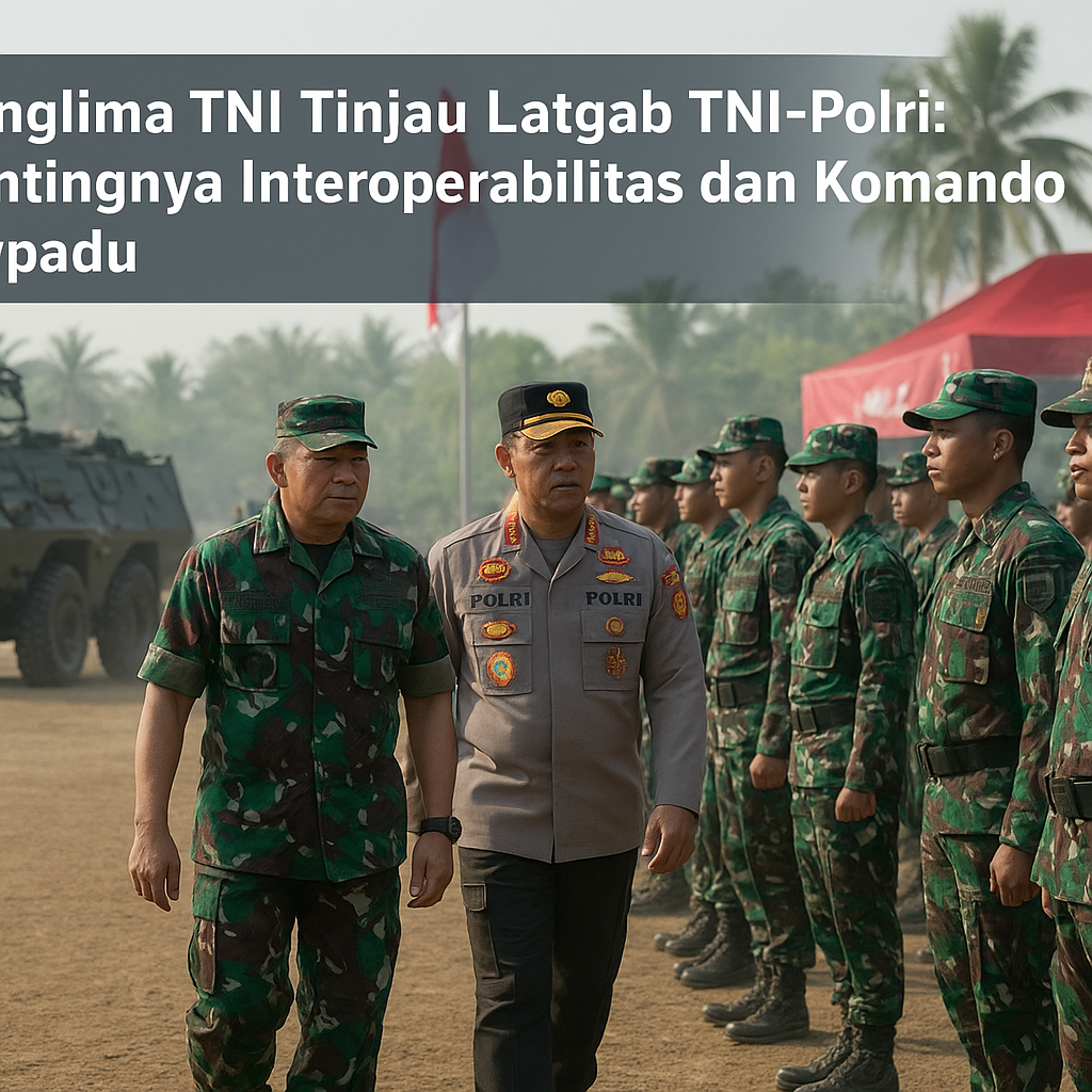 Panglima TNI Tinjau Latgab TNI-Polri: Pentingnya Interoperabilitas dan Komando Terpadu