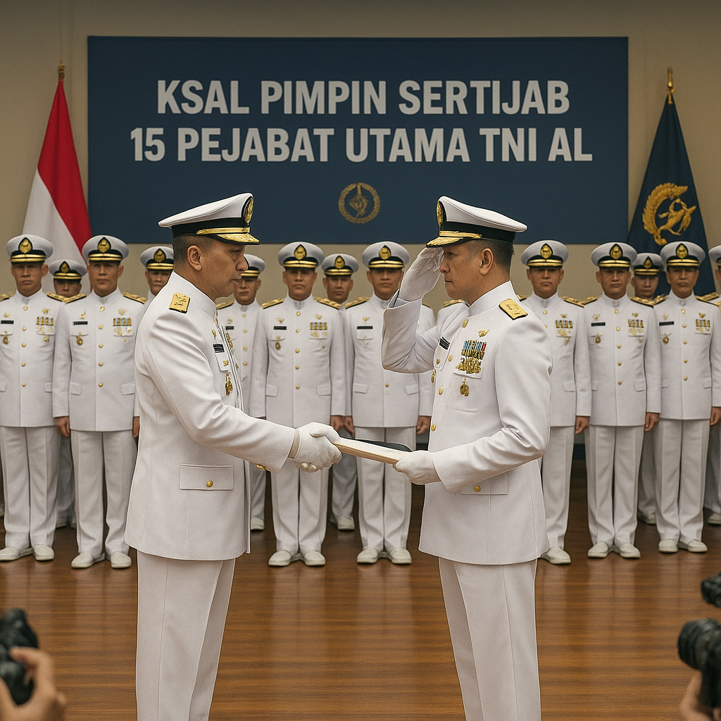 KSAL Pimpin Sertijab 15 Pejabat Utama TNI AL: Rotasi untuk Penyegaran Kepemimpinan