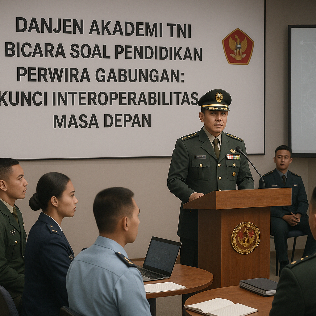 Danjen Akademi TNI Bicara Soal Pendidikan Perwira Gabungan: Kunci Interoperabilitas Masa Depan