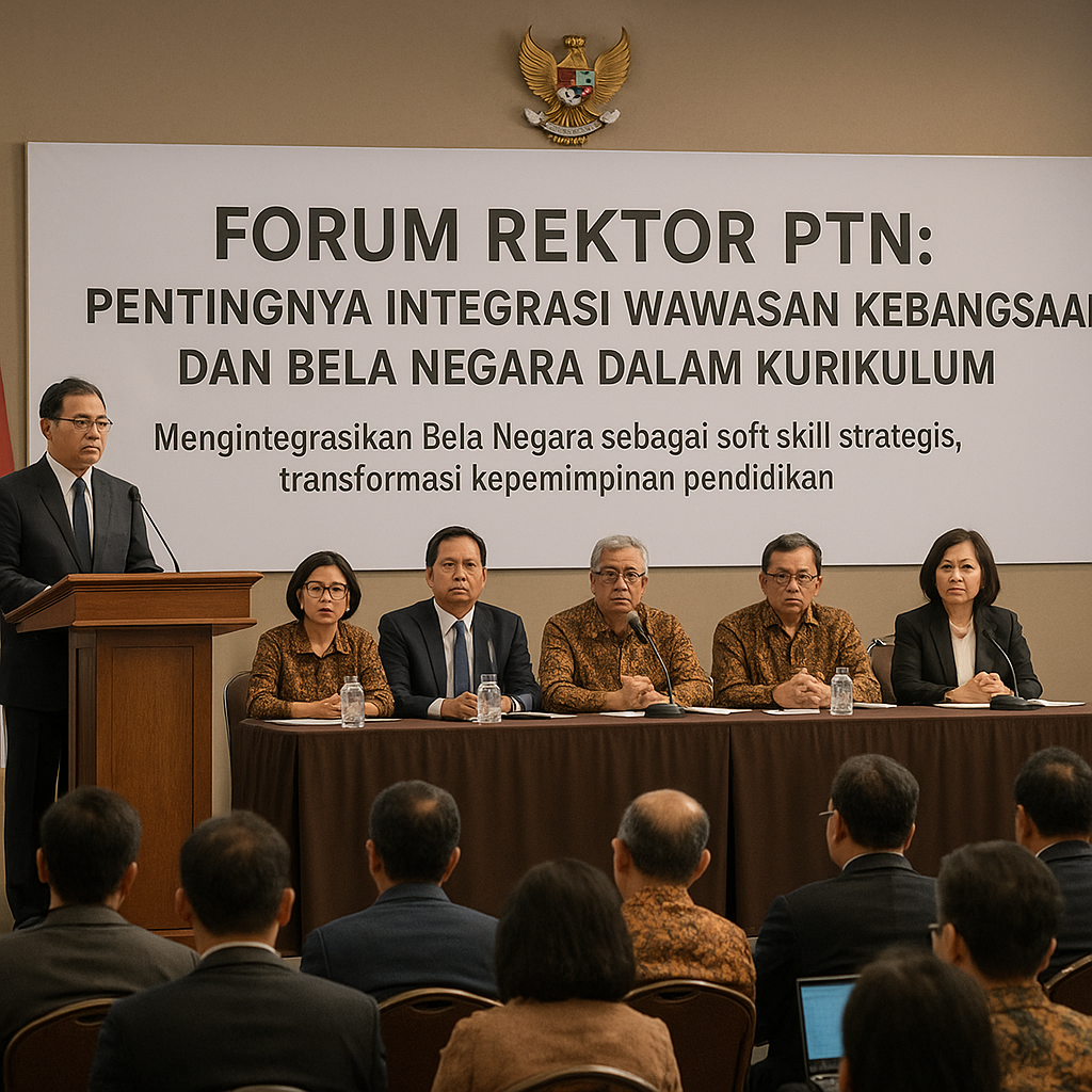 Forum Rektor PTN: Pentingnya Integrasi Wawasan Kebangsaan dan Bela Negara dalam Kurikulum