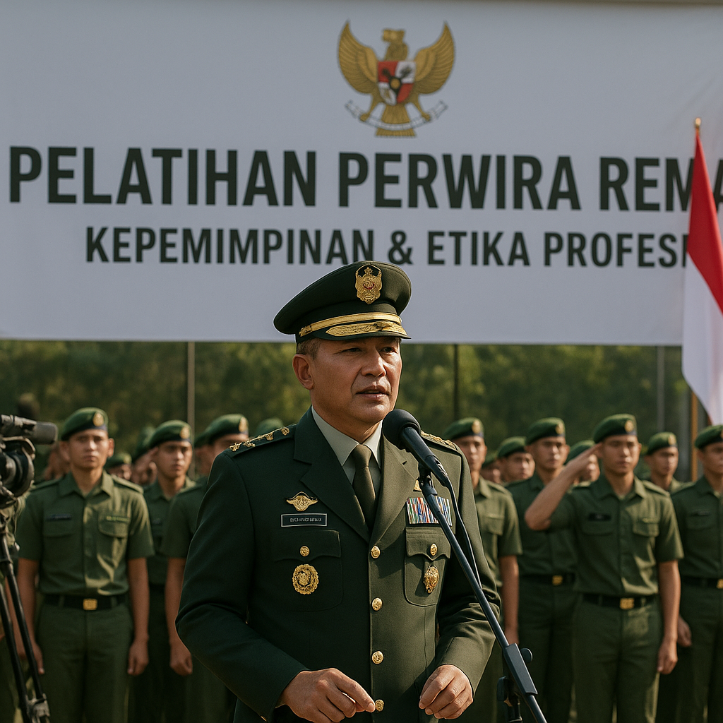 Panglima TNI Buka Pelatihan Perwira Remaja, Fokus pada Kepemimpinan dan Etika Profesi