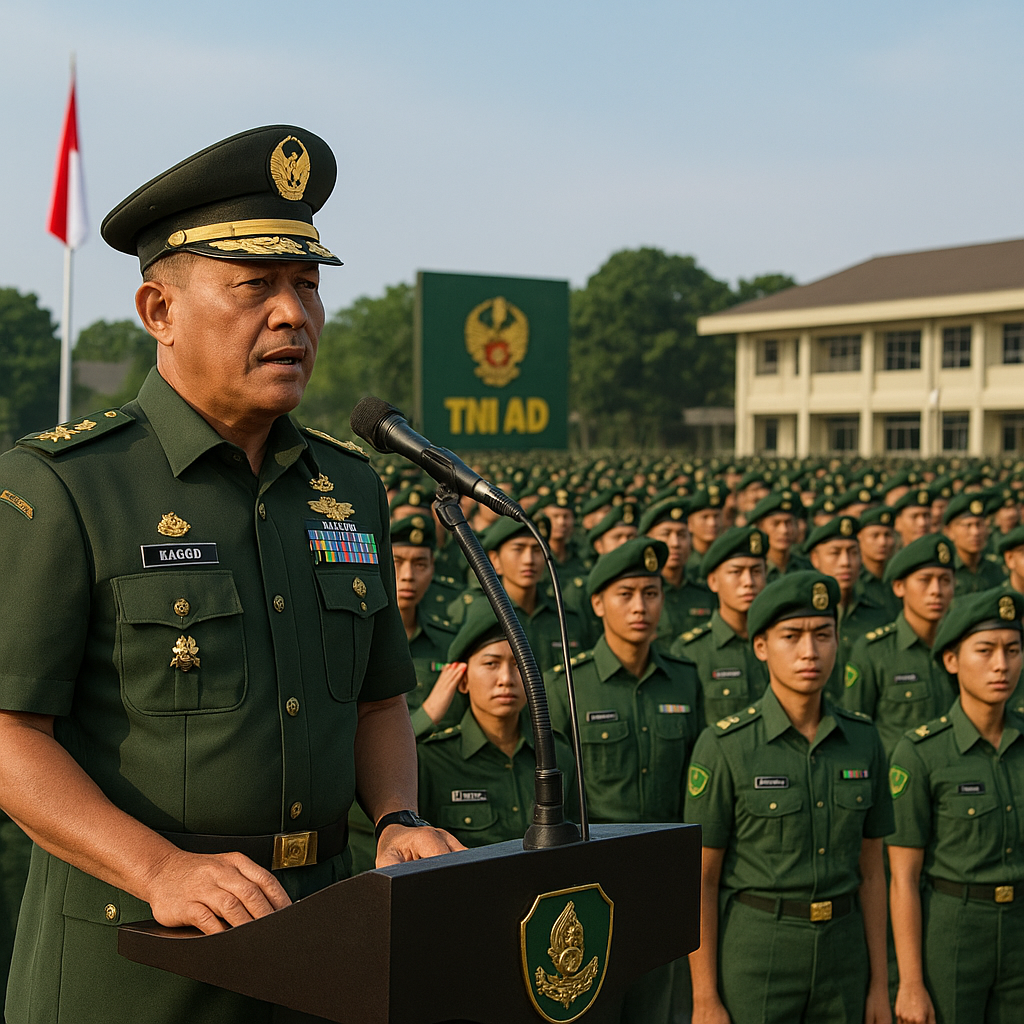 KASAD Beri Pembekalan Komando kepada 474 Perwira Pertama TNI AD