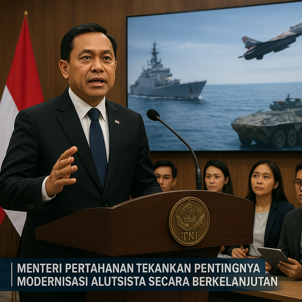 Menteri Pertahanan Tekankan Pentingnya Modernisasi Alutsista Secara Berkelanjutan