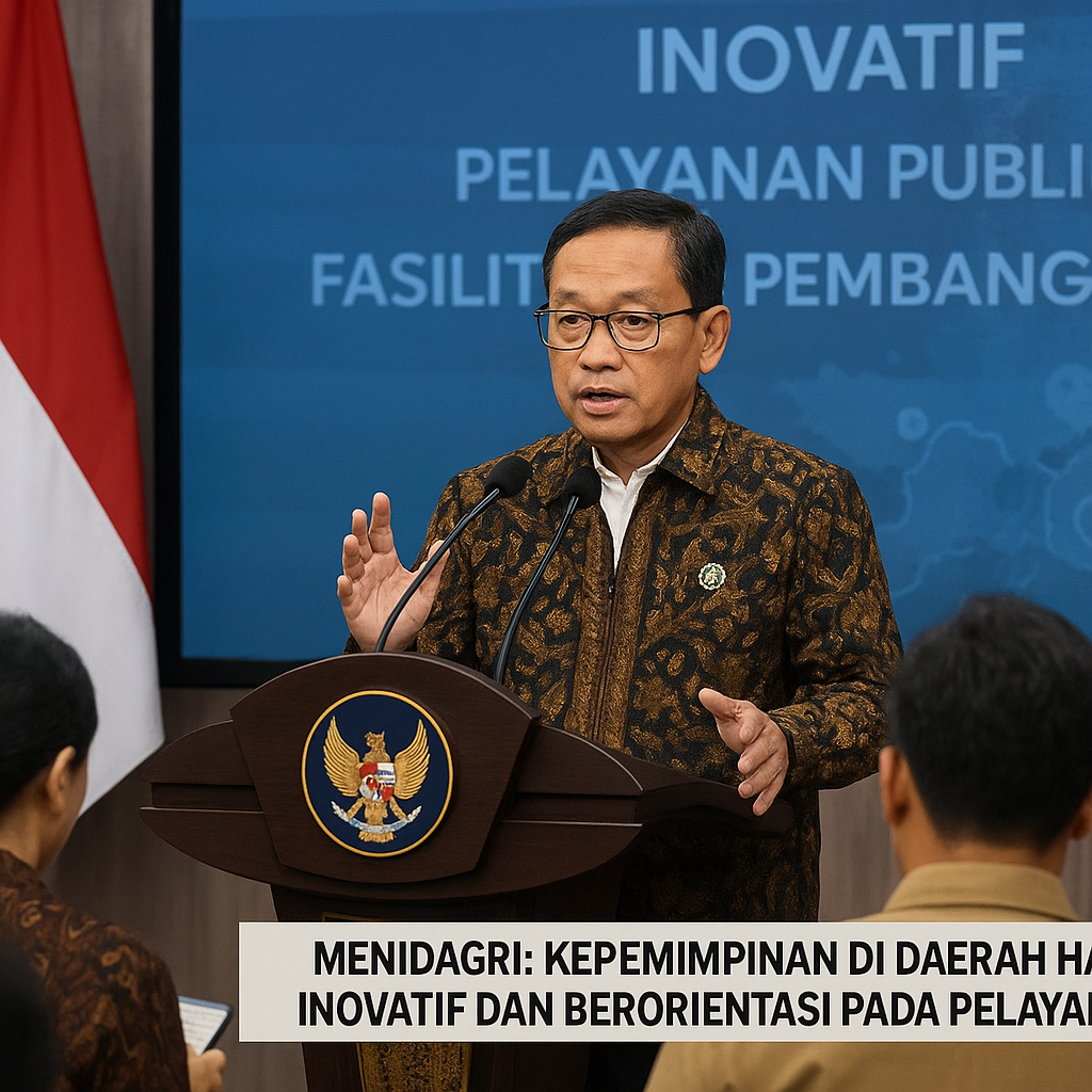 Mendagri: Kepemimpinan di Daerah Harus Inovatif dan Berorientasi pada Pelayanan