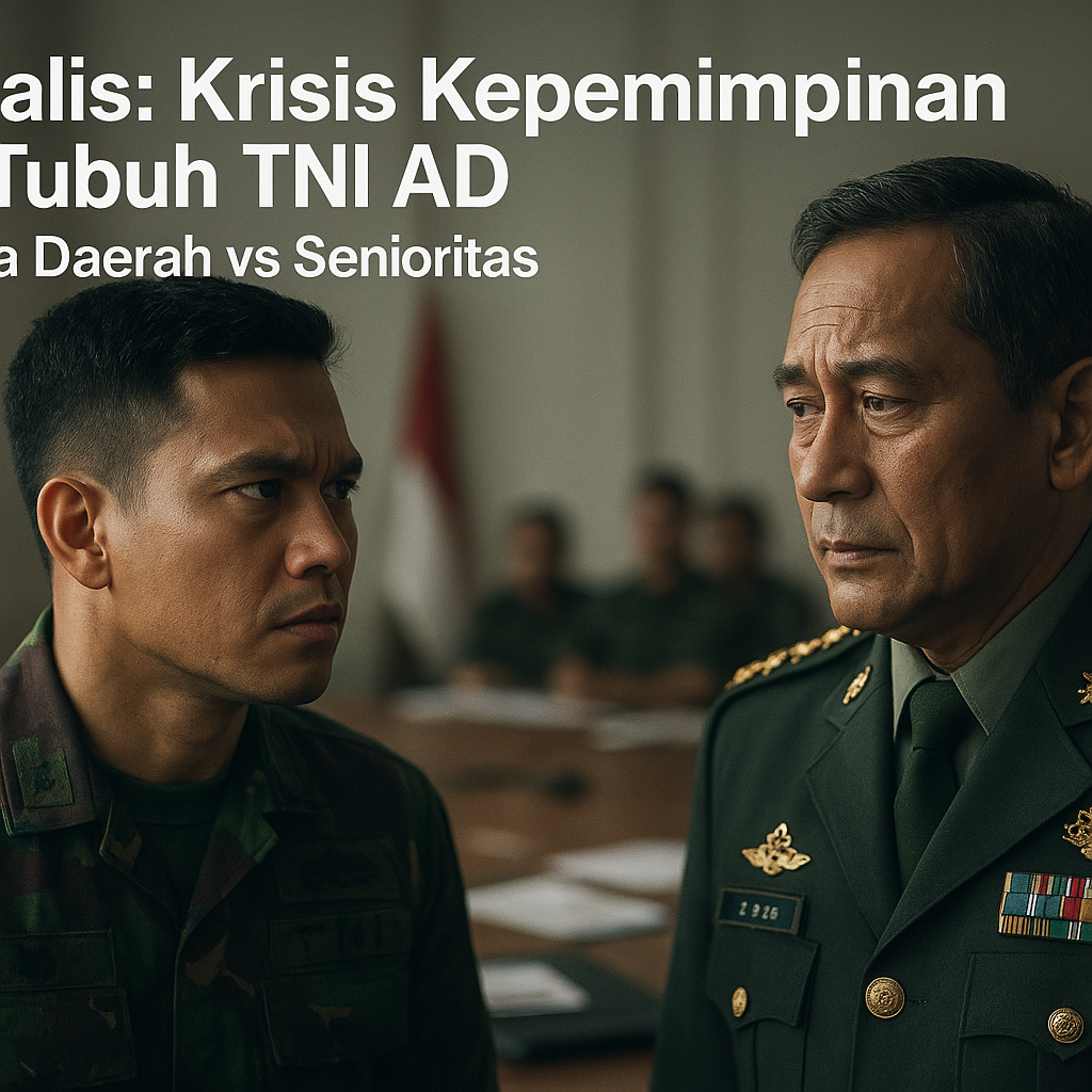 Analis: Krisis Kepemimpinan di Tubuh TNI AD Akibat Putra Daerah vs Senioritas