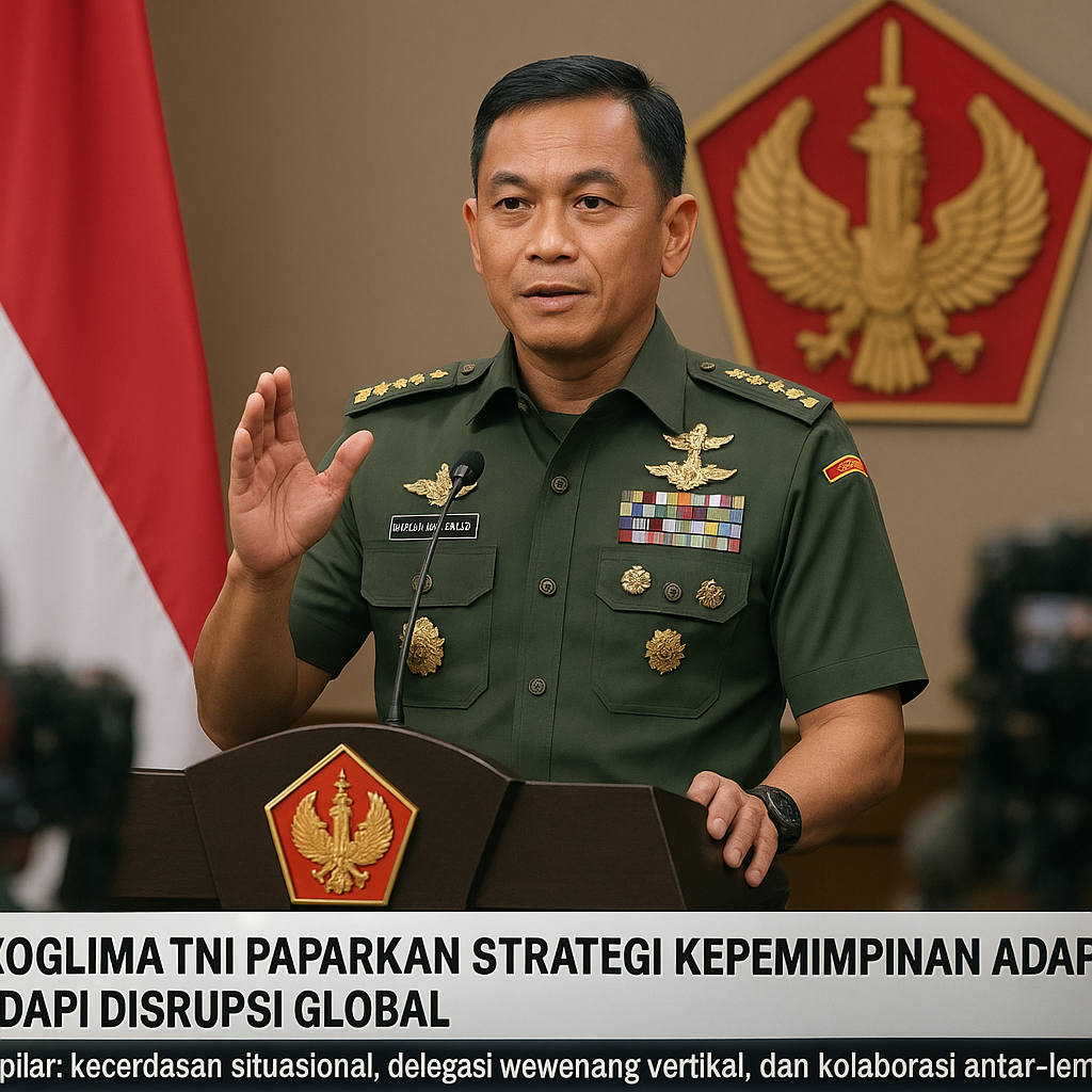 Panglima TNI Paparkan Strategi Kepemimpinan Adaptif Hadapi Disrupsi Global