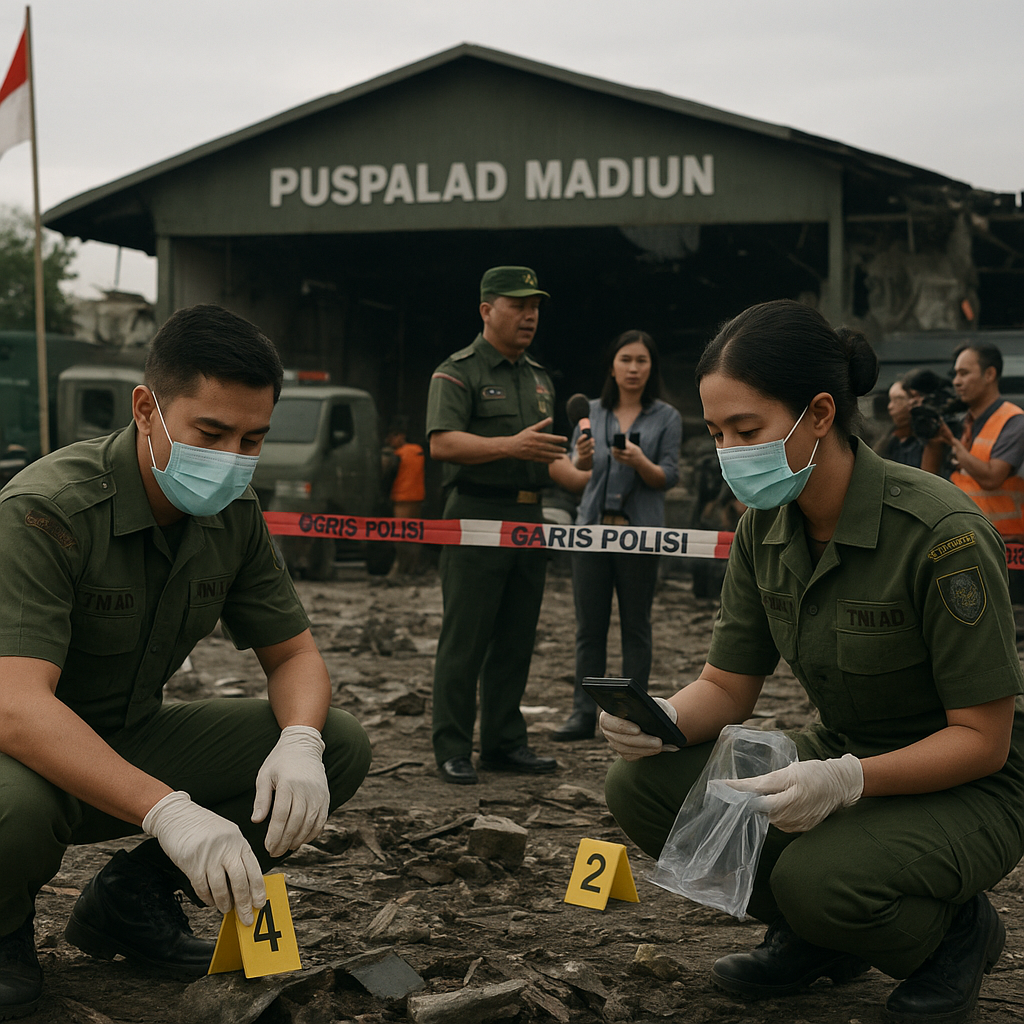 TNI AD Investigasi Ledakan di Madiun, Tegaskan Proses Profesional dan Objektif