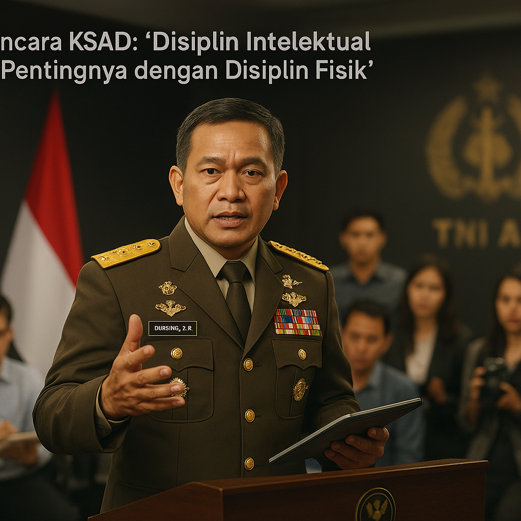 Wawancara KSAD: "Disiplin Intelektual Sama Pentingnya dengan Disiplin Fisik"