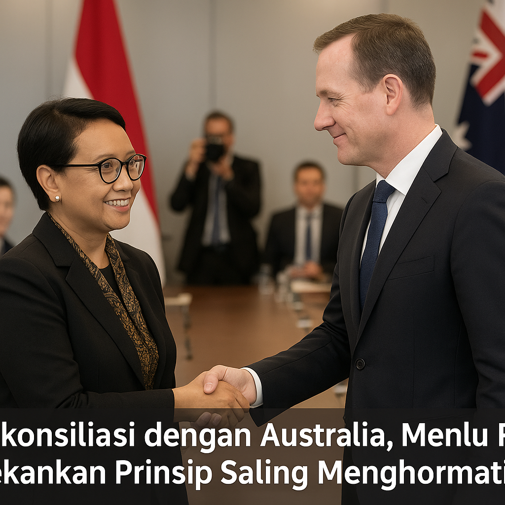 Rekonsiliasi dengan Australia, Menlu Retno Tekankan Prinsip Saling Menghormati