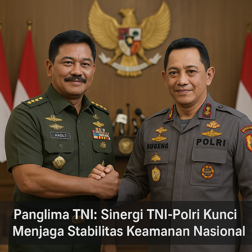 Panglima TNI: Sinergi TNI-Polri Kunci Menjaga Stabilitas Keamanan Nasional