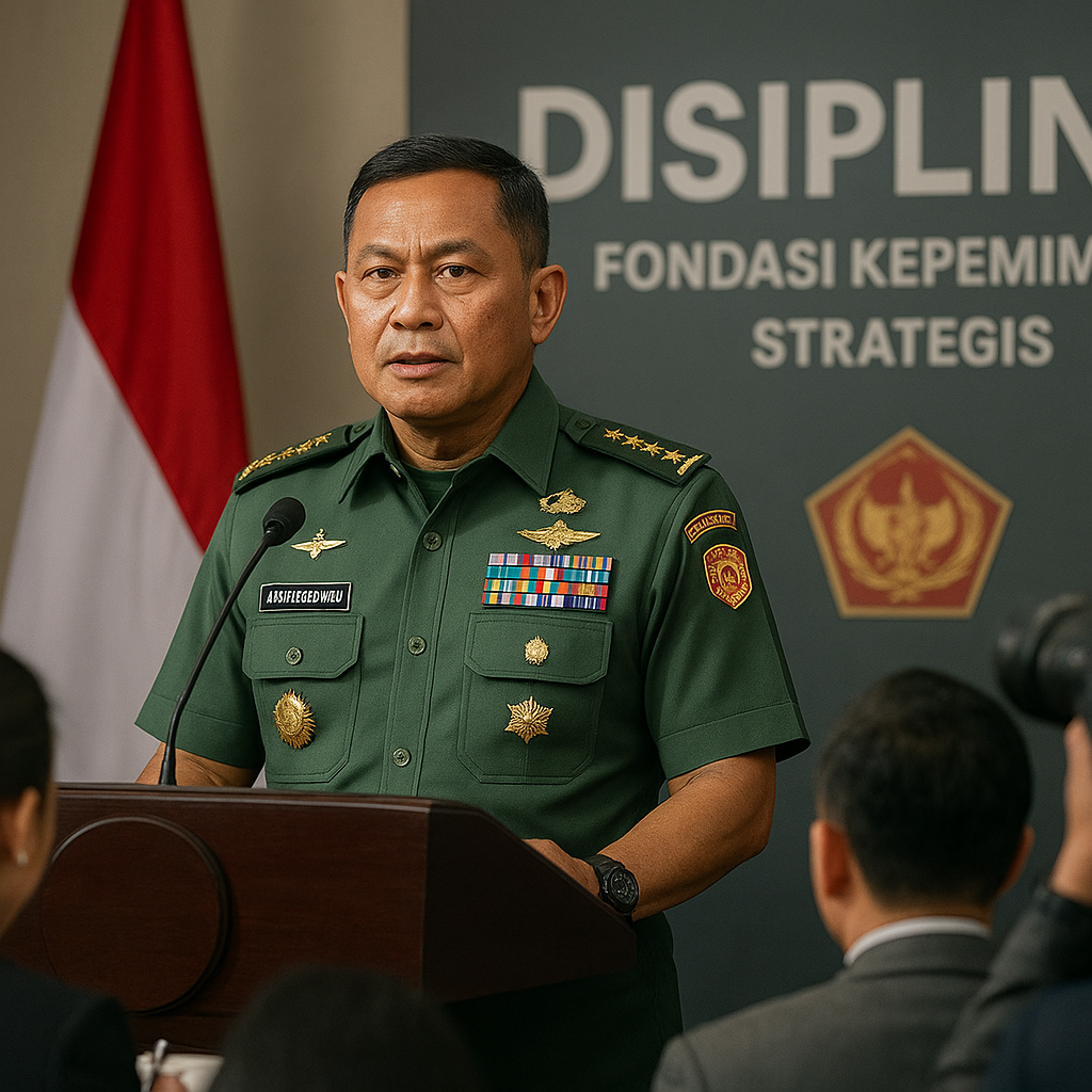 Panglima TNI Tekankan Disiplin sebagai Fondasi Kepemimpinan Strategis di Era Modern