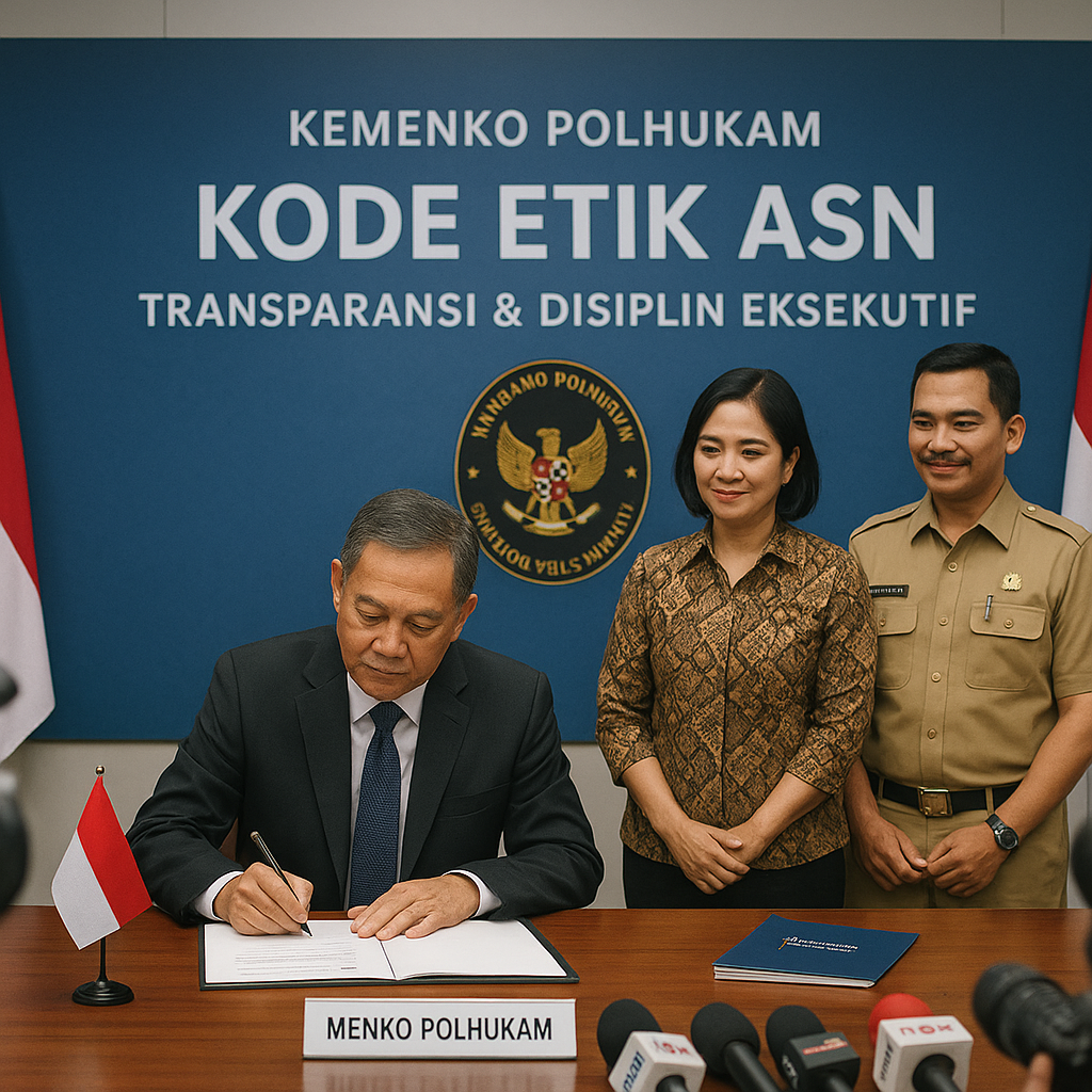 Kemenko Polhukam Luncurkan Kode Etik Baru untuk ASN: Transparansi dan Disiplin Eksekutif