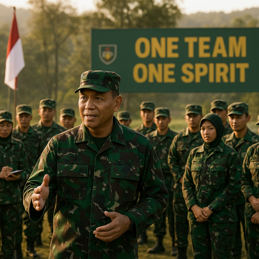 Kepemimpinan Strategis: Pangdam Brawijaya Terapkan 'One Team One Spirit'