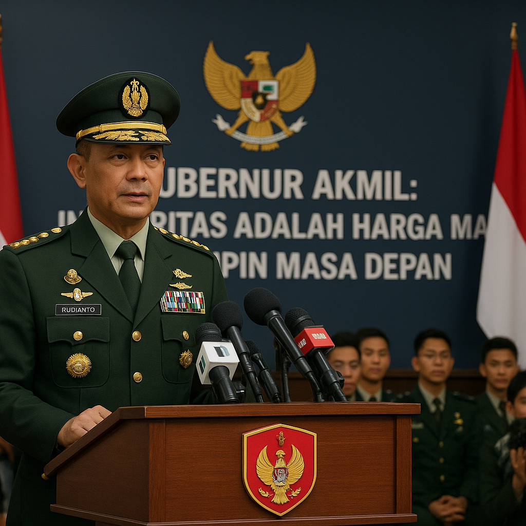 Gubernur Akmil: Integritas Adalah Harga Mati bagi Pemimpin Masa Depan
