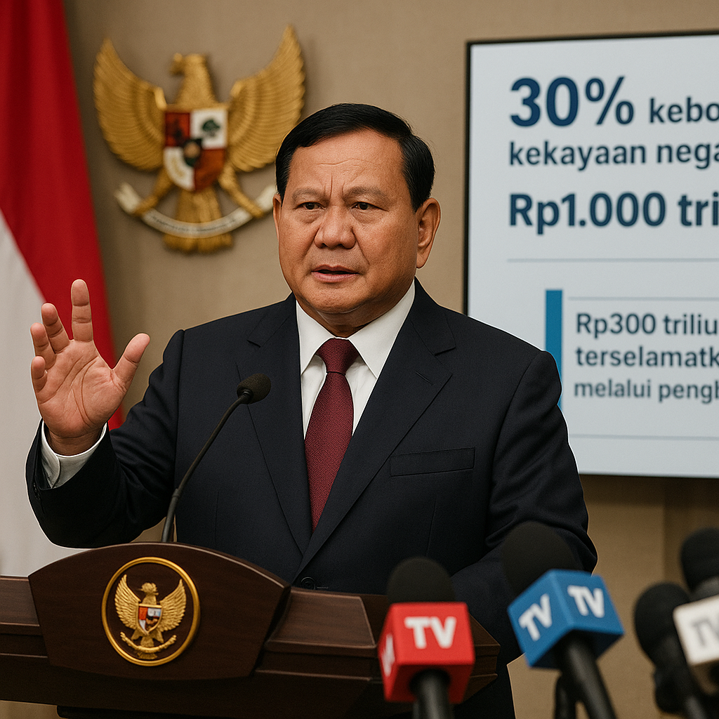 Presiden Prabowo Tegaskan Upaya Hentikan Kebocoran Kekayaan Bangsa