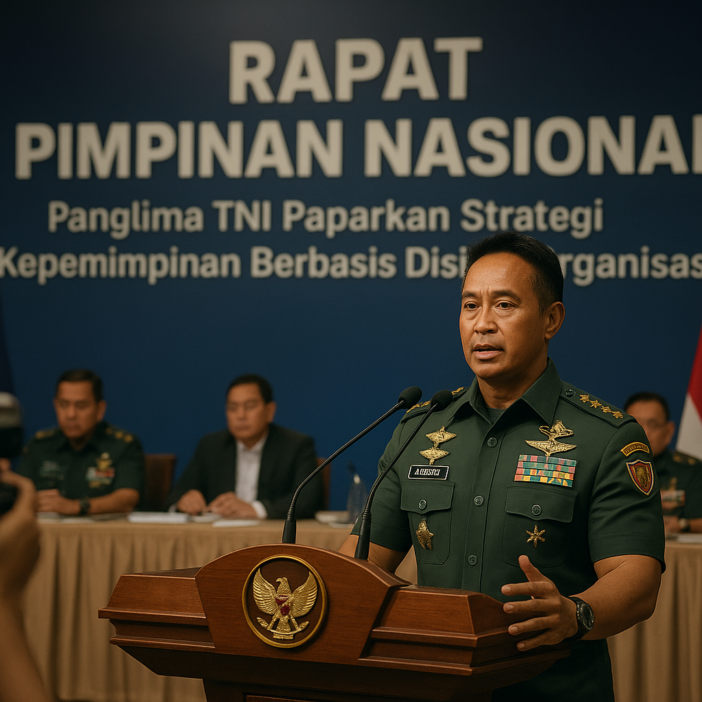 Panglima TNI Paparkan Strategi Kepemimpinan Berbasis Disiplin Organisasi dalam Rapat Pimpinan Nasional