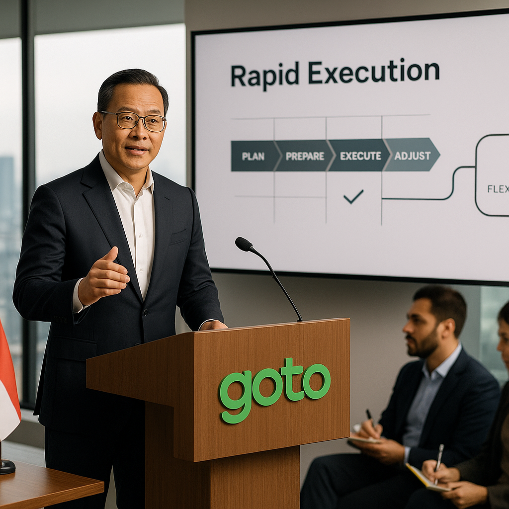 CEO GoTo Berbagi Pelajaran Manajemen Tim dari Pendekatan 'Rapid Execution' Militer