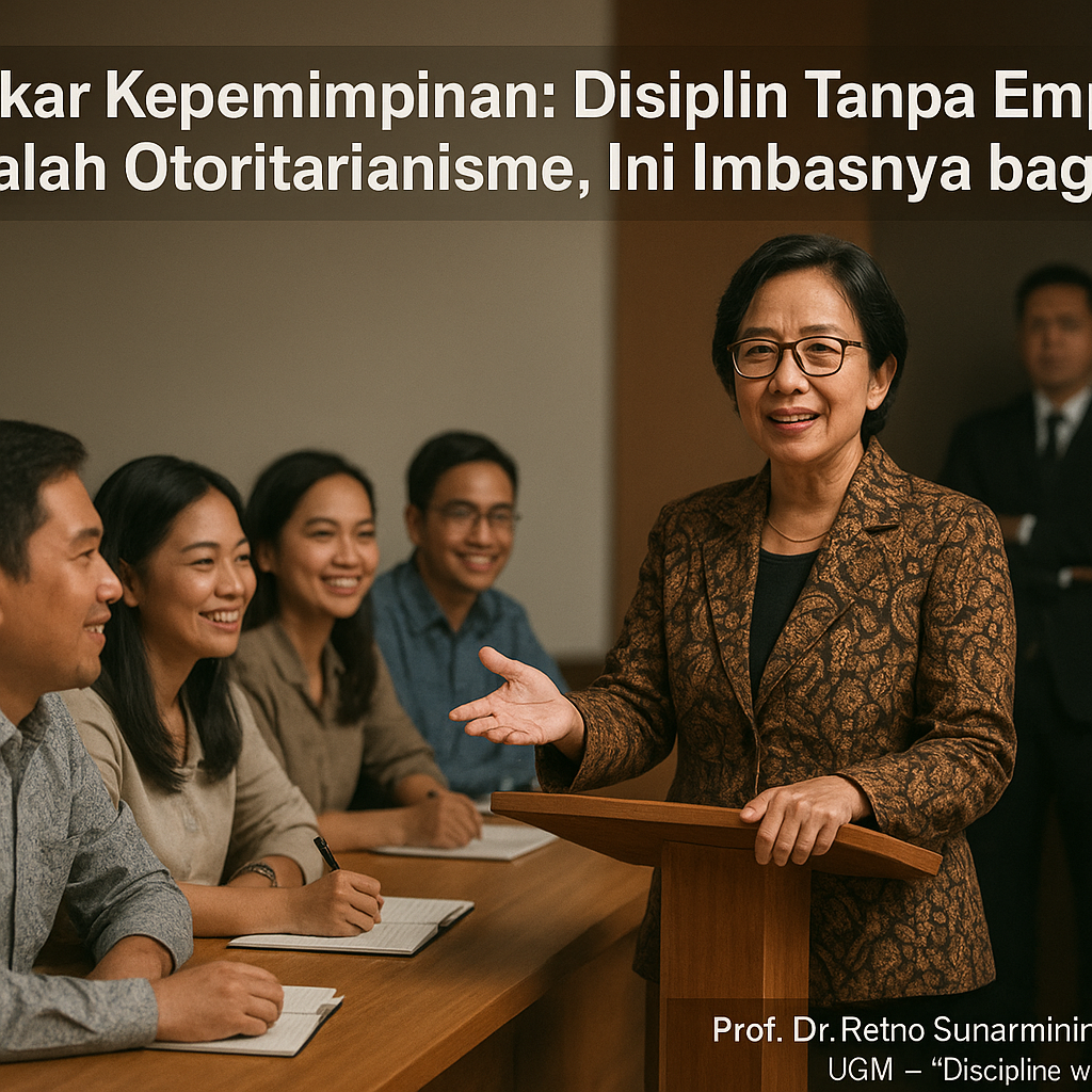 Pakar Kepemimpinan: Disiplin Tanpa Empati adalah Otoritarianisme, Ini Imbasnya bagi Tim