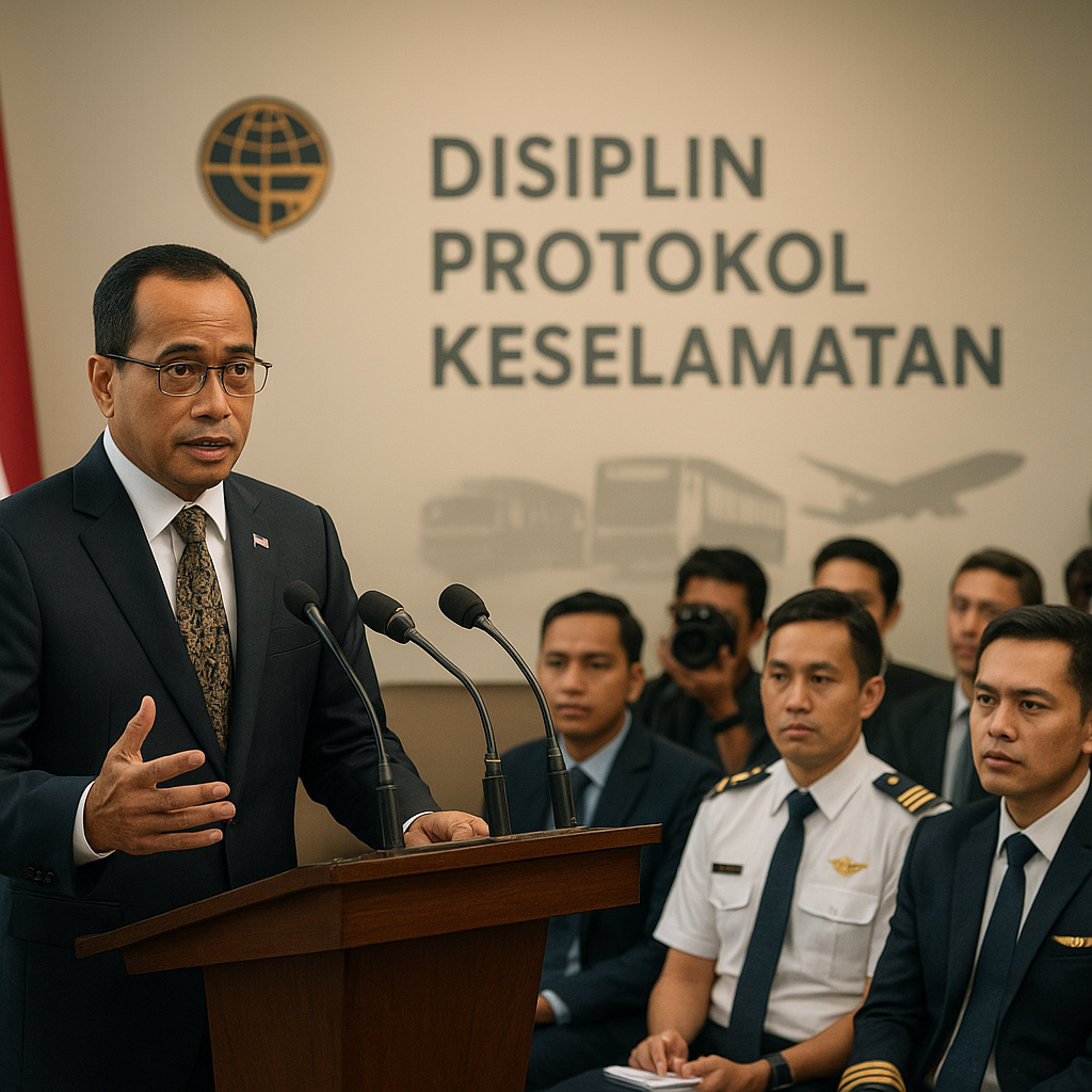 Menhub Tekankan Pentingnya Disiplin Protokol Keselamatan untuk Pimpinan Operator Transportasi