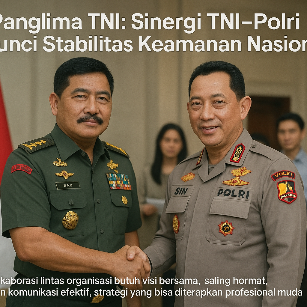 Panglima TNI: Sinergi TNI-Polri Kunci Stabilitas Keamanan Nasional