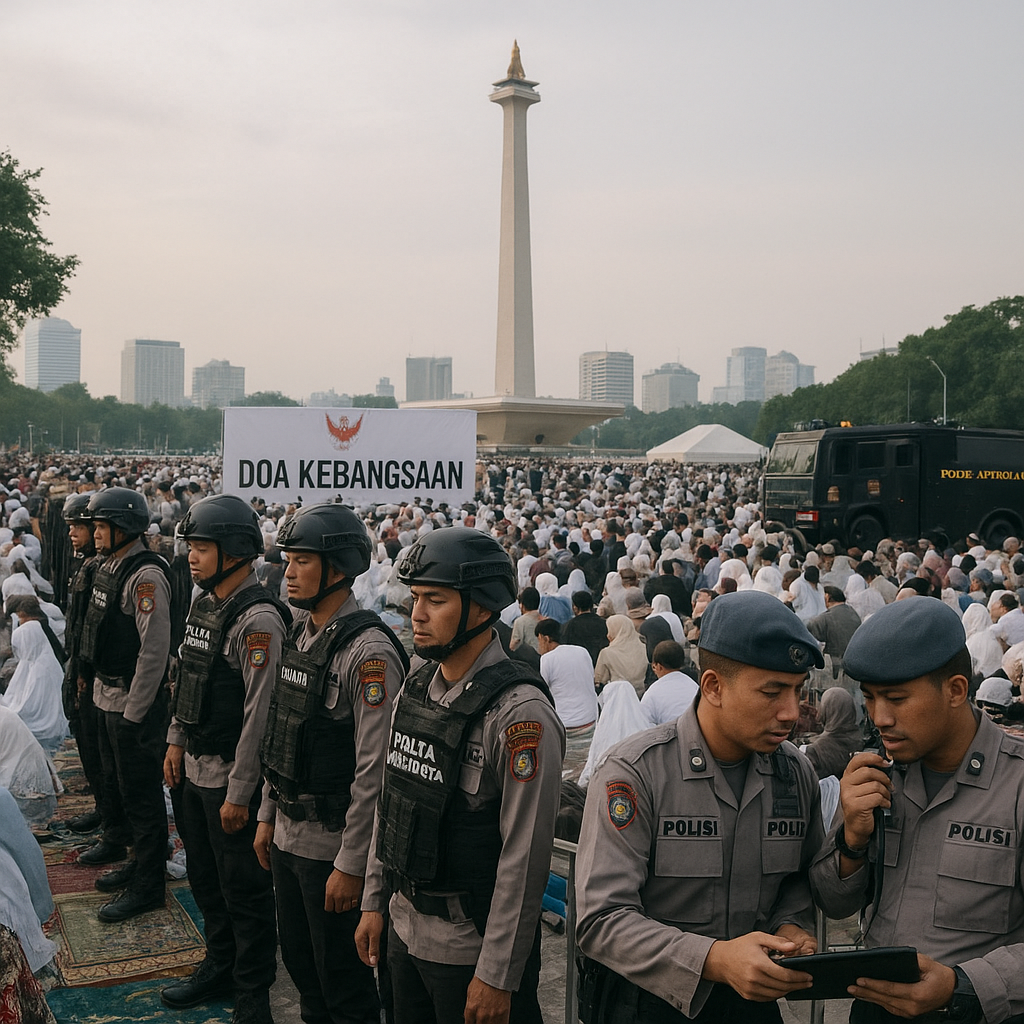 Polda Metro Kerahkan 1.263 Personel Amankan Doa Kebangsaan di Monas