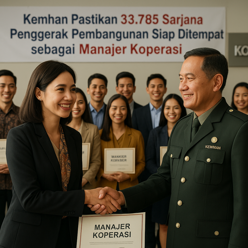Kemhan Pastikan 33.785 Sarjana Penggerak Pembangunan Siap Ditempatkan sebagai Manajer Koperasi