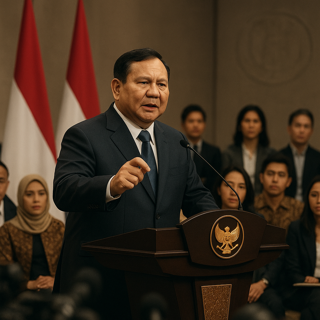 Prabowo Tantang Elite Bersatu: Tak Ada Negara Maju Jika Pemimpinnya Ribut Terus