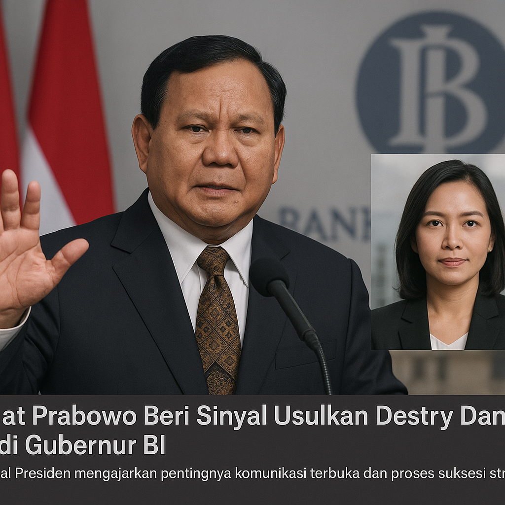 Saat Prabowo Beri Sinyal Usulkan Destry Damayanti Jadi Gubernur BI