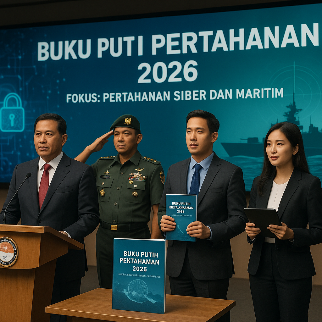 Kemhan Luncurkan Buku Putih Pertahanan 2026: Fokus pada Pertahanan Siber dan Maritim