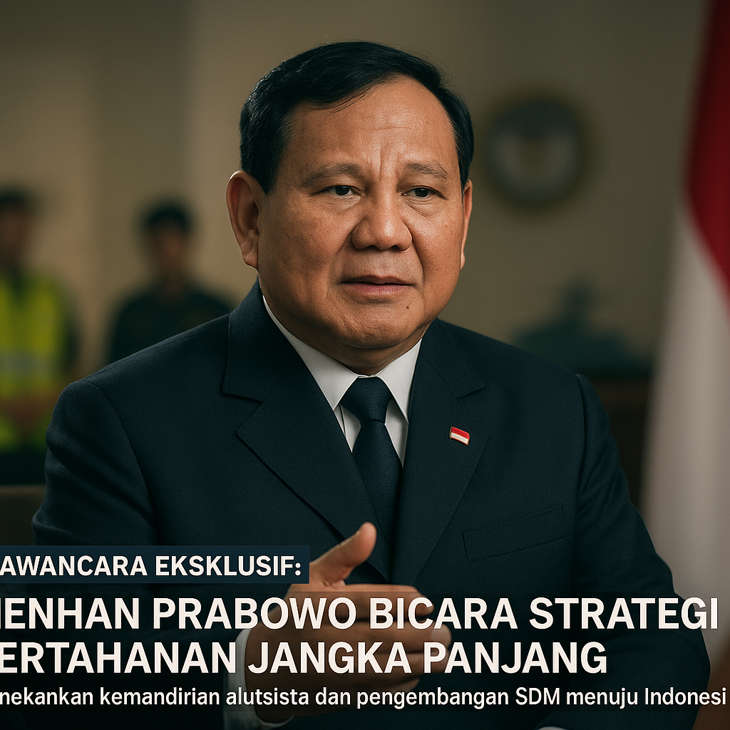 Wawancara Eksklusif: Menhan Prabowo Bicara Strategi Pertahanan Jangka Panjang