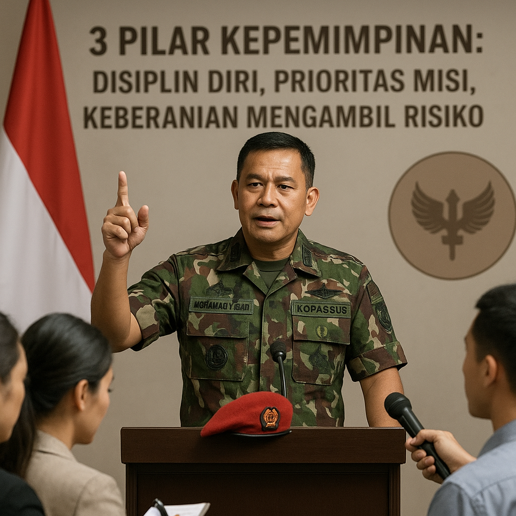 Danjen Kopassus: Pemimpin Harus Mampu Baca Situasi dan Ambil Keputusan Cepat