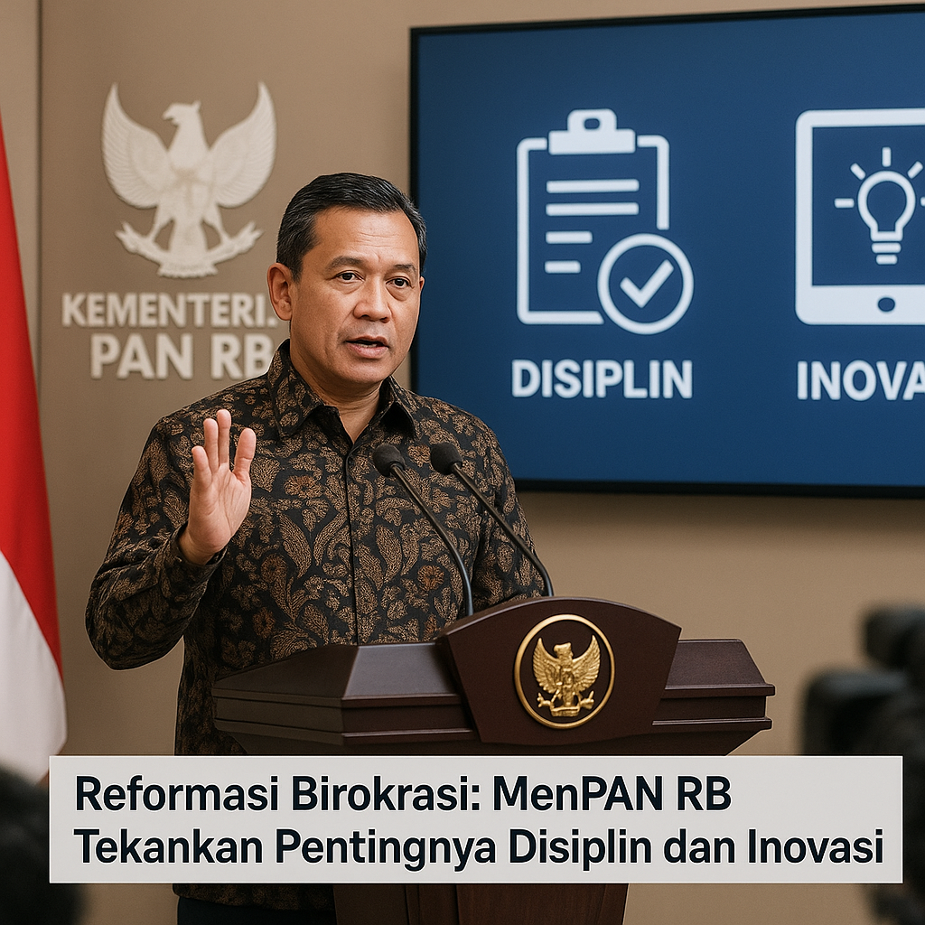 Reformasi Birokrasi: MenPAN RB Tekankan Pentingnya Disiplin dan Inovasi