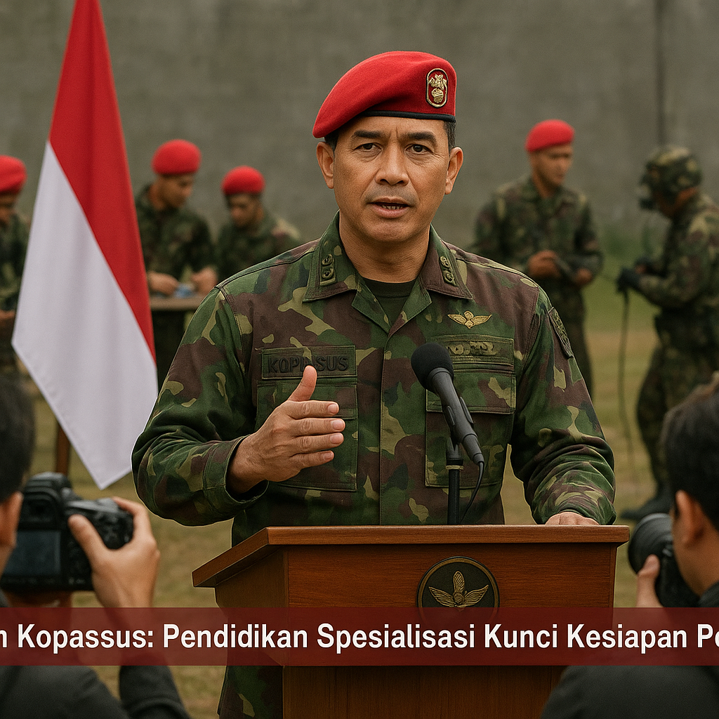 Danjen Kopassus: Pendidikan Spesialisasi Kunci Kesiapan Personel