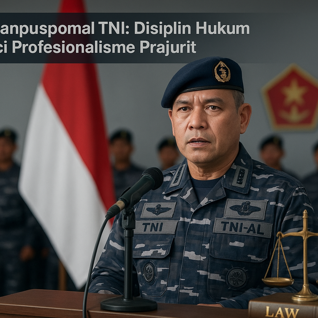 Wadanpuspomal TNI: Disiplin Hukum Kunci Profesionalisme Prajurit