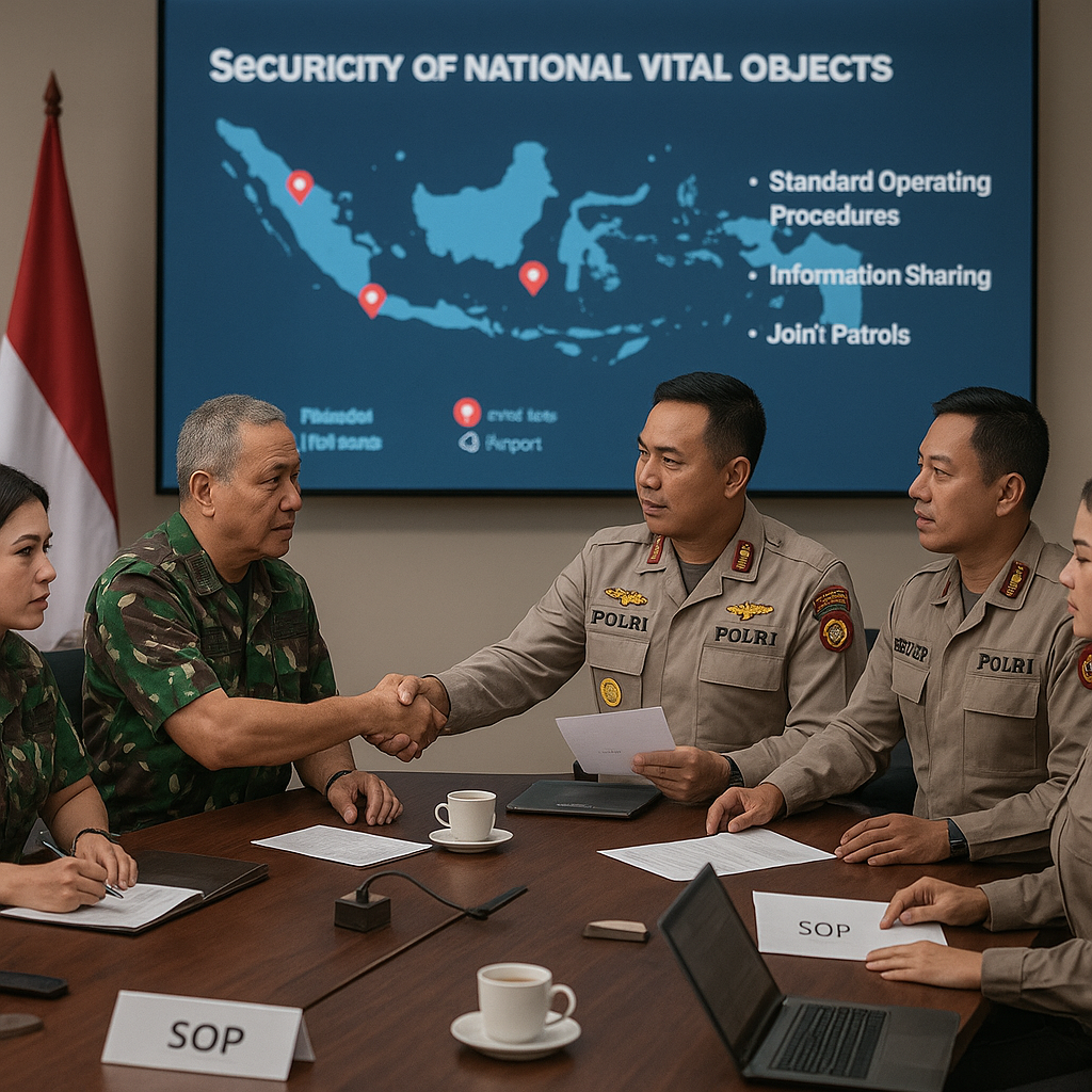 Tingkatkan Sinergi, TNI-Polri Gelar Rapat Koordinasi Pengamanan Objek Vital Nasional